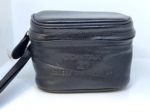 [OTTIME CONDIZIONI] Custodia fotocamera Contax G1 Grand Prix '95 pelle obiettivo originale GIAPPONE - Foto 1 di 7