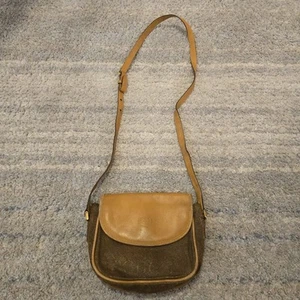 Authentic Vintage Gucci Leather PVC Shoulder Messenger Bag Crossbody - Picture 1 of 20