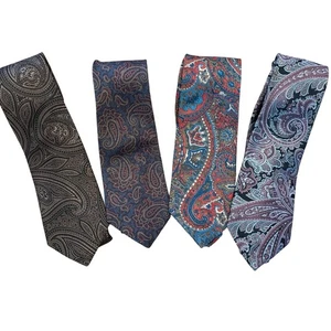 Vintage Paisley Krawatten Menge 4 Don Loper Gräfin Mara Gesandte Polyester & Seide SIEHE - Bild 1 von 18