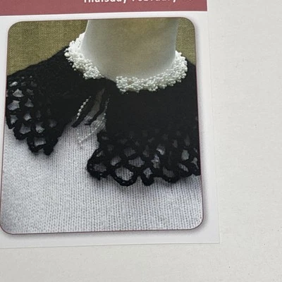 Beaded Collar Crochet Pattern Cards Pages - Image 1 of 3