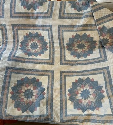 Vtg SPRINGMAID Floral FULL 88x86 Quilted Comforter Bedspread Cottage Core Granny - Image 1 of 4