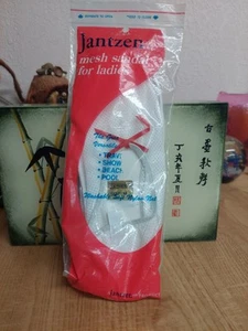 Vintage Jantzen Mesh Sandale für Damen, Medium Style 1241, weiß rote Schleife  - Bild 1 von 3