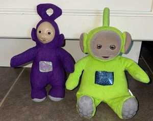 Vintage 1998 Teletubbies Eden Dipsy Plush Toy and Tinky Winky plush - Picture 1 of 3