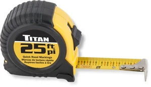 25 Foot Tape Measure Ergonomic Design Quick Read Standard Markings Durable Case - Picture 1 of 4
