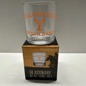 NUOVO Yellowstone Rocks Glass, 10 oz autentico vetro Yellowstone Ranch Whiskey - Foto 1 di 5