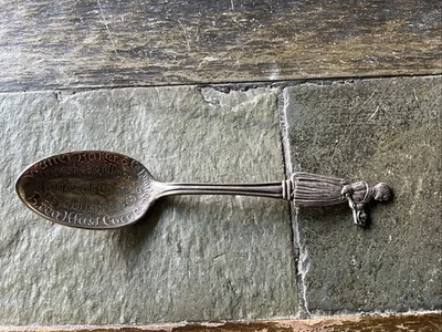 Antique Silverplate Walter Baker & Co Breakfast Cocoa Souvenir Spoon 4⅝in - Image 1 of 4