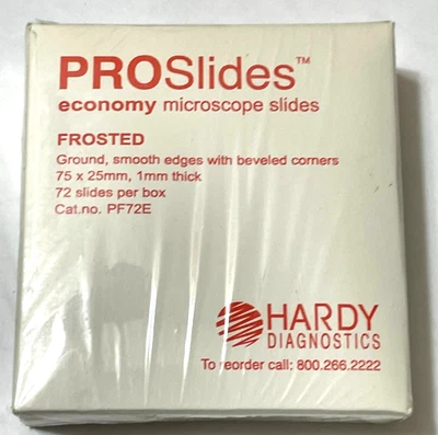 Microscope Slides,  Economy,  Frosted one end,  25 x 75 x 1 mm,  Ground Edges - Image 1 of 2