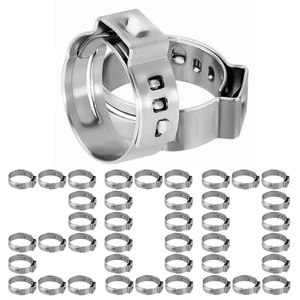 200Pcs 3/4 Inch PEX Cinch Clamps, 304 Stainless Steel Cinch Crimp Rings Pinch... - Bild 1 von 8