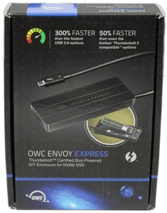 OWC Envoy Express M.2 NVMe adattatore Thunderbold 3 alloggiamenti unità nero IMBALLO ORIGINALE Ne - Foto 1 di 7