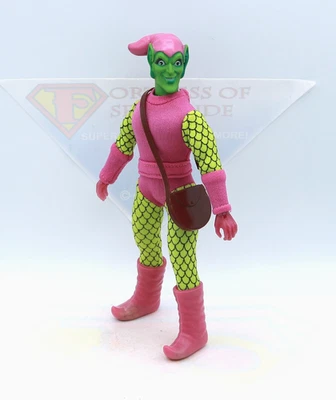 Mego Green Goblin 复古 1974 年 WGSH 可动人偶 100% 原装 ~ 请参阅挎包 — 第 1/4 张图片