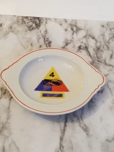 Piatto Spilla 4° Divisione Corazzata Esercito USA Rosenthal Germania - Foto 1 di 5