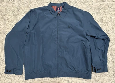 Chaps  Ralph Lauren Bomber Jacket Blue Men’s XL ‘90s Retro Classic Lined - image 1 of 4