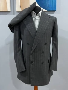 John N Kent (Kent & Haste) Savile Row Bespoke Double Breasted Men's Wool Suit - Picture 1 of 11