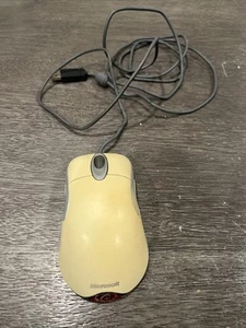 Vintage White Microsoft intellimouse Optical USB Wheel Mouse 1.1/1.1a 5 Button - Picture 1 of 4