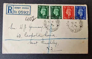 Großbritannien GB KGVI 1937 (10. Mai) Einschreiben FDC Ersttagsbrief - Bild 1 von 2