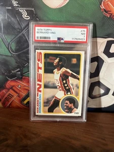 1978 Topps Bernard King Rookie Basketball Card #75 PSA 7 Near Mint New Case - Bild 1 von 2