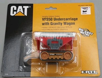 ERTL Vintage ERTL CAT VFS50 Undercarriage with Gravity Wagon 1/64 - New - Image 1 of 2