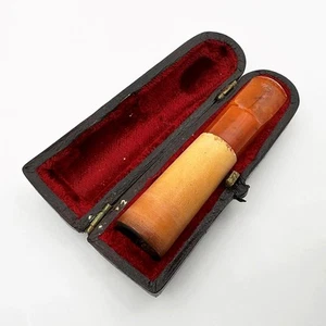 ANTIQUE CHEROOT HOLDER & CASE VICTORIAN c1900 - Picture 1 of 6