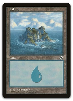 Island (Waterfall) (NM) Portal POR Magic MTG - Image 1 of 2