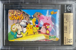 Tarjeta telefónica Pokémon Pikachu y otros 2000 Beckett 10 impecable BGS - Imagen 1 de 2
