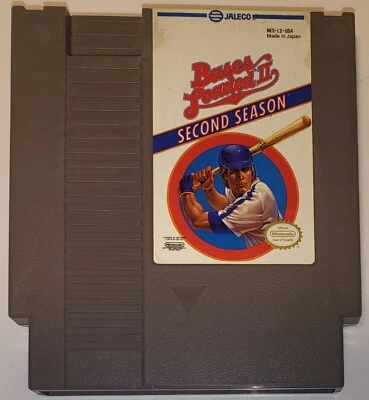 Bases Loaded II 2 Second Season ORIGINAL Nintendo NES Game Tested Working! - Image 1 of 4