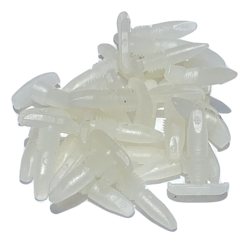 Door Weatherstrip Retainer Clips 3/16 x 1/2 Ford Lincoln Mercury (Qty-25) #1170 Foto 1 de 2