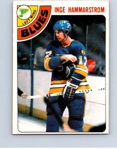 VINTAGE HOCKEY CARD O-PEE-CHEE 1978 ST-LOUIS BLUES INGE HAMMARSTROM NO324 - Picture 1 of 2