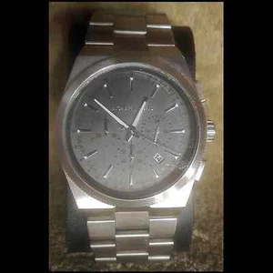 Michael Kors Mens Stainless Steel Watch with Leather Case And A New Battery - Picture 1 of 4
