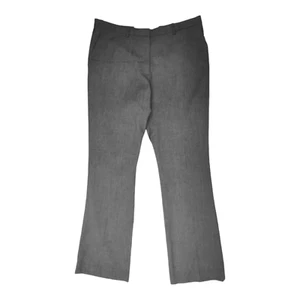 New Smart Grey Trousers Size 16 L31 Stretch Bootcut Pockets Work H&M BNWOT - Picture 1 of 17