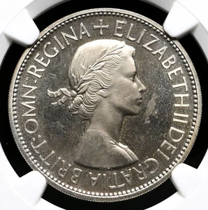 GREAT BRITAIN. 1953 Elizabeth II Coronation Proof Halfcrown, NGC PF65 Ultra Cam - Picture 1 of 4