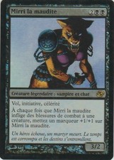 X 1 mirri the cursed/mirri the en un mot foil french ex planar chaos magic mtg