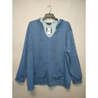 Blue Plus Size Track Suit/Sports/Loungewear Pullover hoodie Jacket