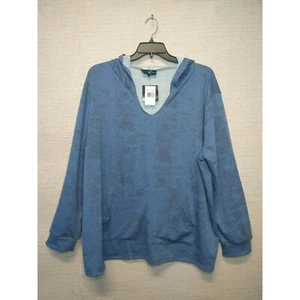 Blue Plus Size Track Suit/Sports/Loungewear Pullover hoodie Jacket - Picture 1 of 7