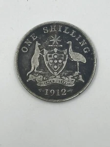 AUSTRALIA 1912 1 CHELÍN - BAJA ACUÑACIÓN - Imagen 1 de 2