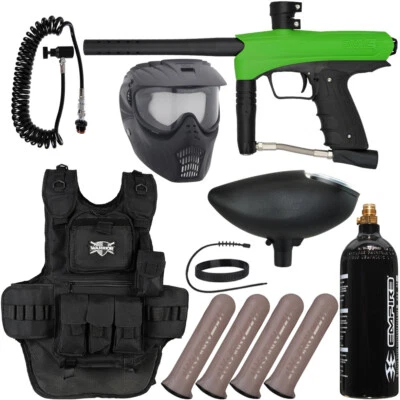 NUEVO KIT PAQUETE PISTOLA PAINTBALL GOG ENMEY HEAVY GUNNER - VERDE Foto 1 de 4