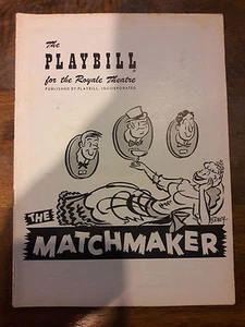 1956 PLAYBILL THE MATCHMAKER RUTH GORDON E HERLIE L SMITH ROYALE THEATRE 00060 - Bild 1 von 12