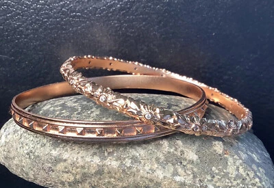 Lote de 2 BRAZALETE KENDRA SCOTT MARY CAROLINE Chapado en Color Oro Rosa Foto 1 de 4