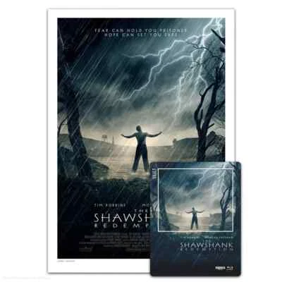 Shawshank Redemption 4K Steelbook Film Vault Collection+VICE Poster-NEW-Free S&H - Image 1 of 4