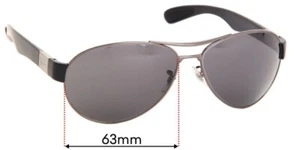 SFx Ersatz-Sonnenbrillengläser passt Ray Ban RB3509 - 63 mm breit - Bild 1 von 31