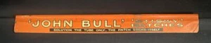 JOHN BULL TYRES STICKY PATCHES TIN LITHOGRAPH SHELF EDGE ADVERTISING SIGN - Picture 1 of 8
