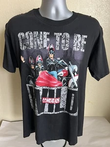 Vtg Hanes Coneheads T-Shirt 1993 Movie Bad To The Cone Size L Cone To Be Wild - Picture 1 of 8