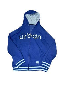 Felpa con cappuccio zip intera Keith Urban Ripcord blu Spellout taglia large adulto - vedi commenti - Foto 1 di 8