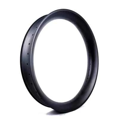 26inch Fat Tire Bike Carbon Rims 90x40mm Tubeless Snow Mountain Bicycle Wheels - Image 1 of 4