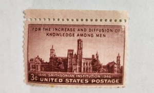 Francobollo USA 3¢ Smithsonian Institution aumento & diffusione della conoscenza tra gli uomini - Foto 1 di 2