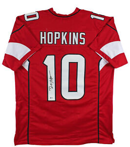 DeAndre Hopkins Authentic Signed Red Pro Style Jersey Autographed BAS Witnessed