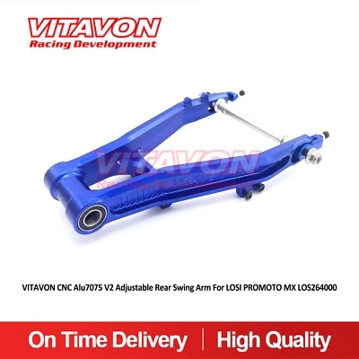 Vitavon Adjustable Rear Swing Arm CNC Alu7075 For LOSI PROMOTO MX LOS264000 - Image 1 of 4