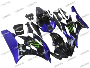 Fit for 2006 2007 YZF R6 Blue Black ABS Injection Bodywork Fairing Kit Panels - Picture 1 of 10