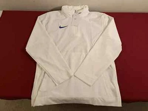 Nike Coaches 1/4 Zip Hooded Long Sleeve Jacket White Blue DV6754-103 Size Medium - Picture 1 of 5
