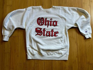 Champions Reverse Weave VTG Ohio State Sweatshirt White Womens 2XL 22-24 - Picture 1 of 4