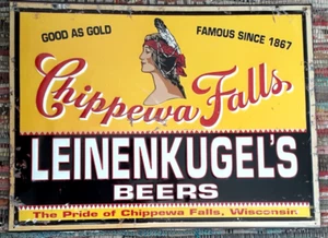 Seltenes 18""x24"" Leinenkugels Bierschild, gekauft in Brauerei Geschenkeladen - Bild 1 von 3